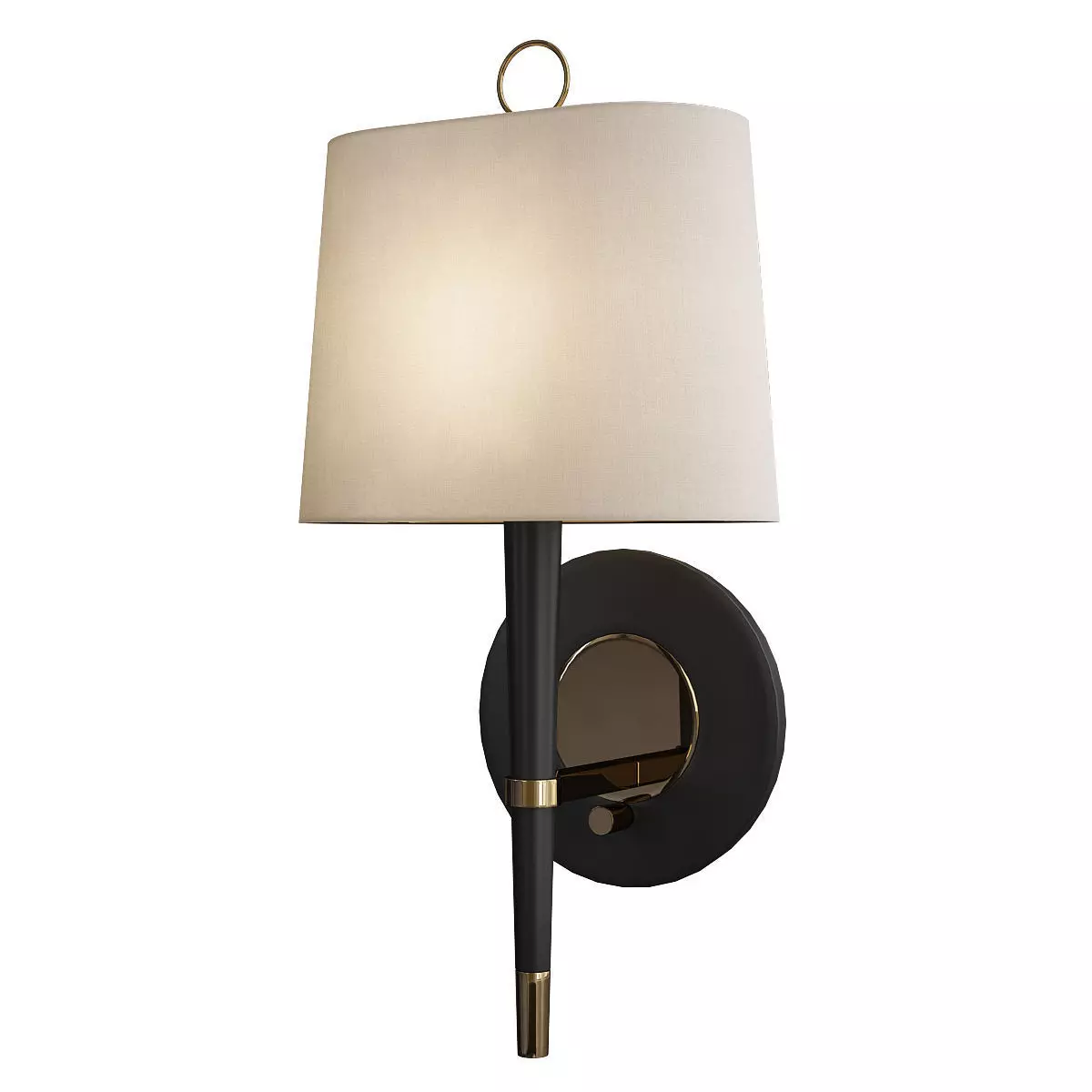 Ventana Single Light Wall Sconce Low-poly 3D model_0