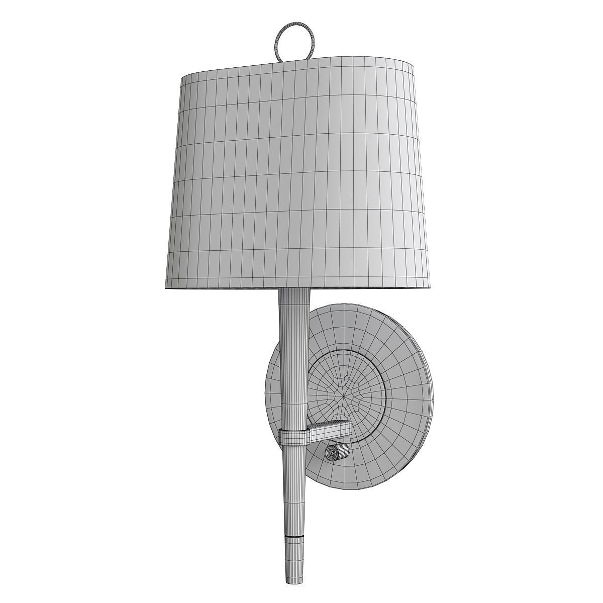 Ventana Single Light Wall Sconce Low-poly 3D model_1