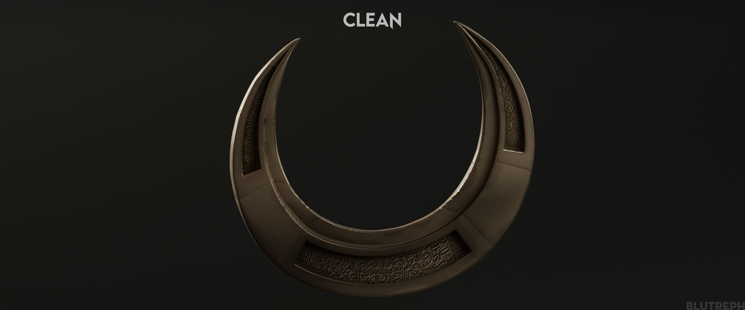 Moon Knight Moon Daggers Low-poly 3D model_4