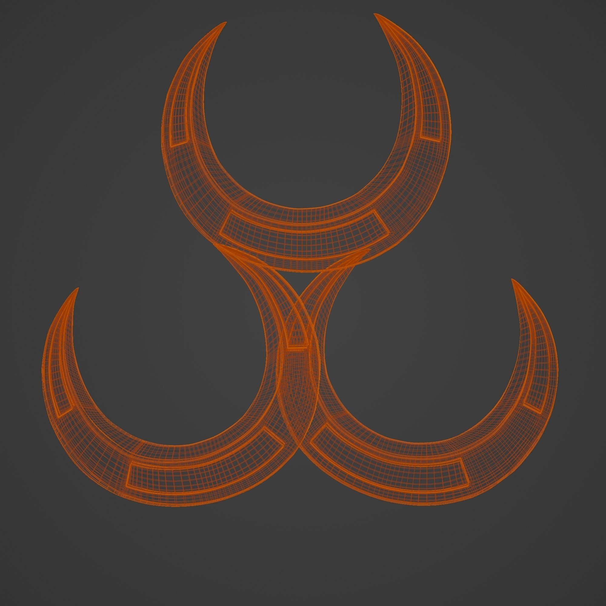 Moon Knight Moon Daggers Low-poly 3D model_11