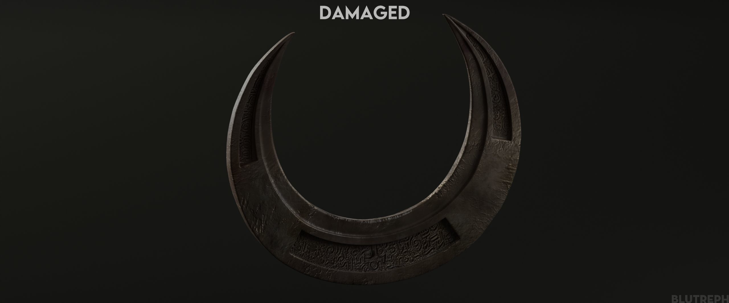 Moon Knight Moon Daggers Low-poly 3D model_6