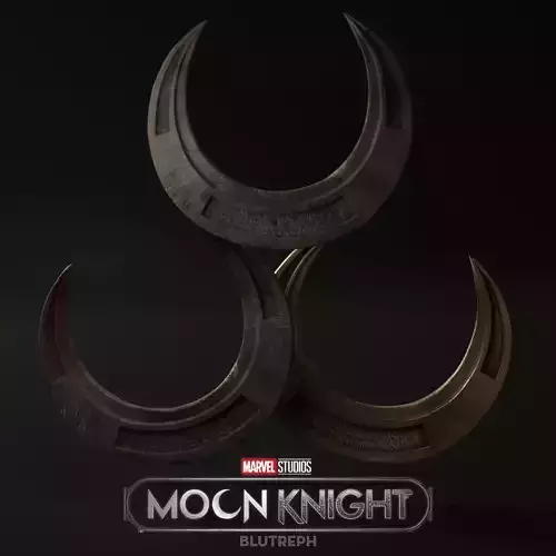 Moon Knight Moon Daggers Low-poly 3D model