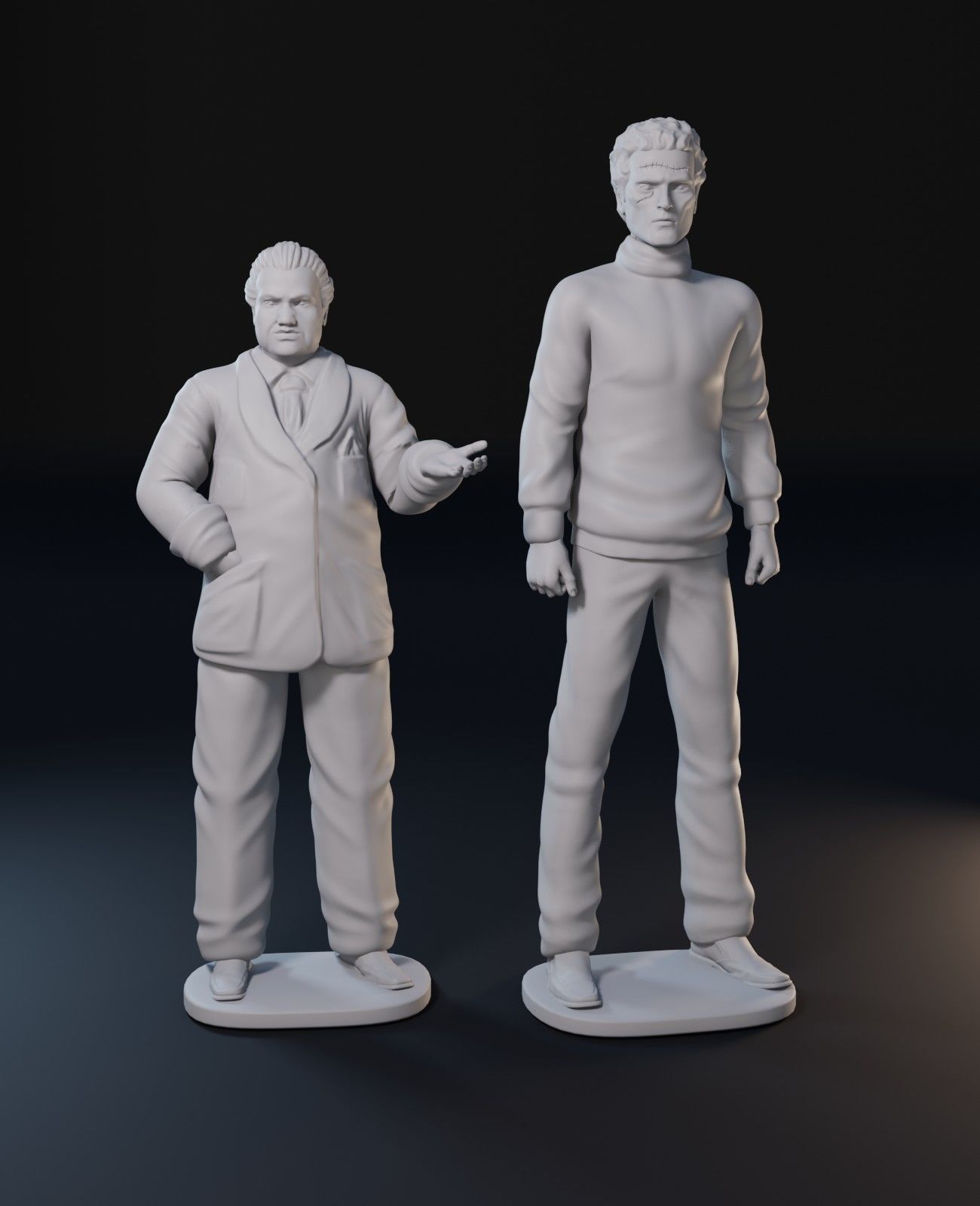 Dark Shadows cartoon characters set 3D print model_2