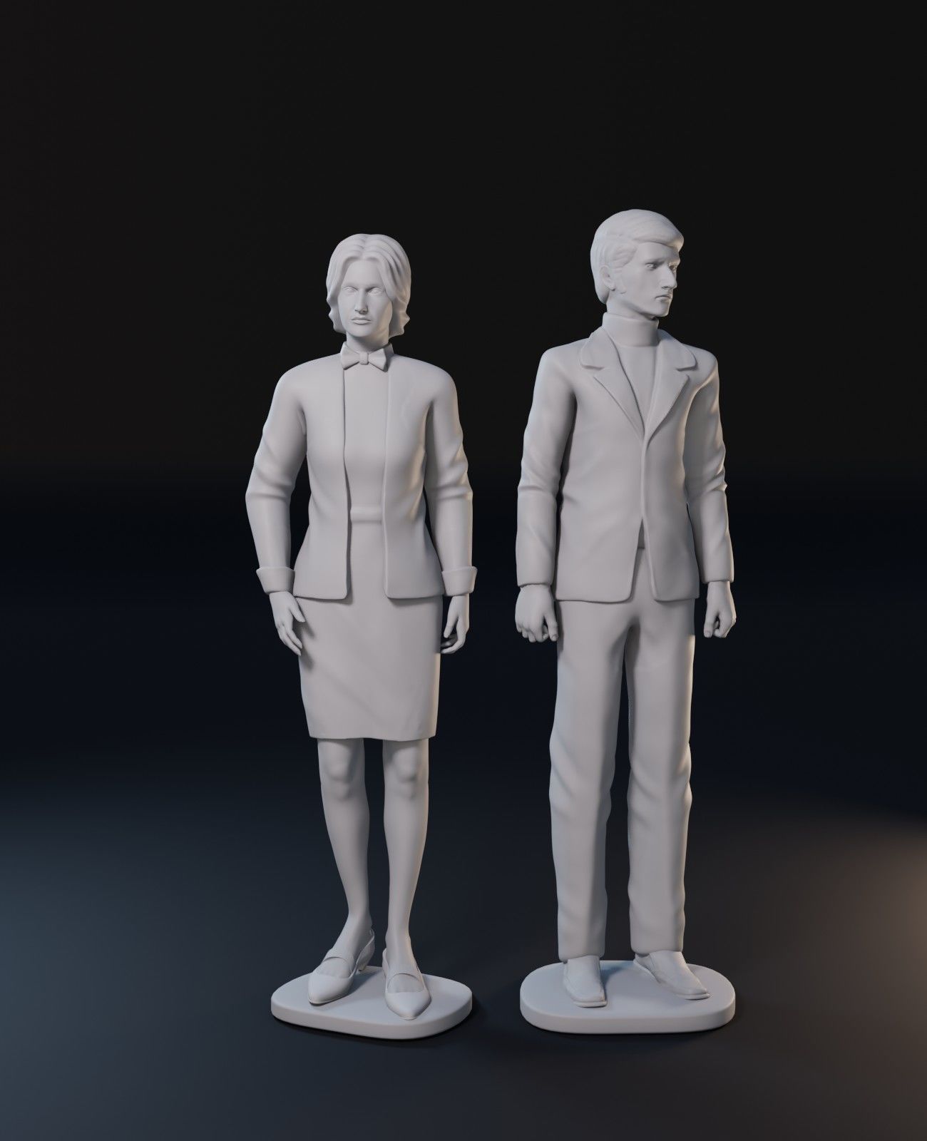 Dark Shadows cartoon characters set 3D print model_9