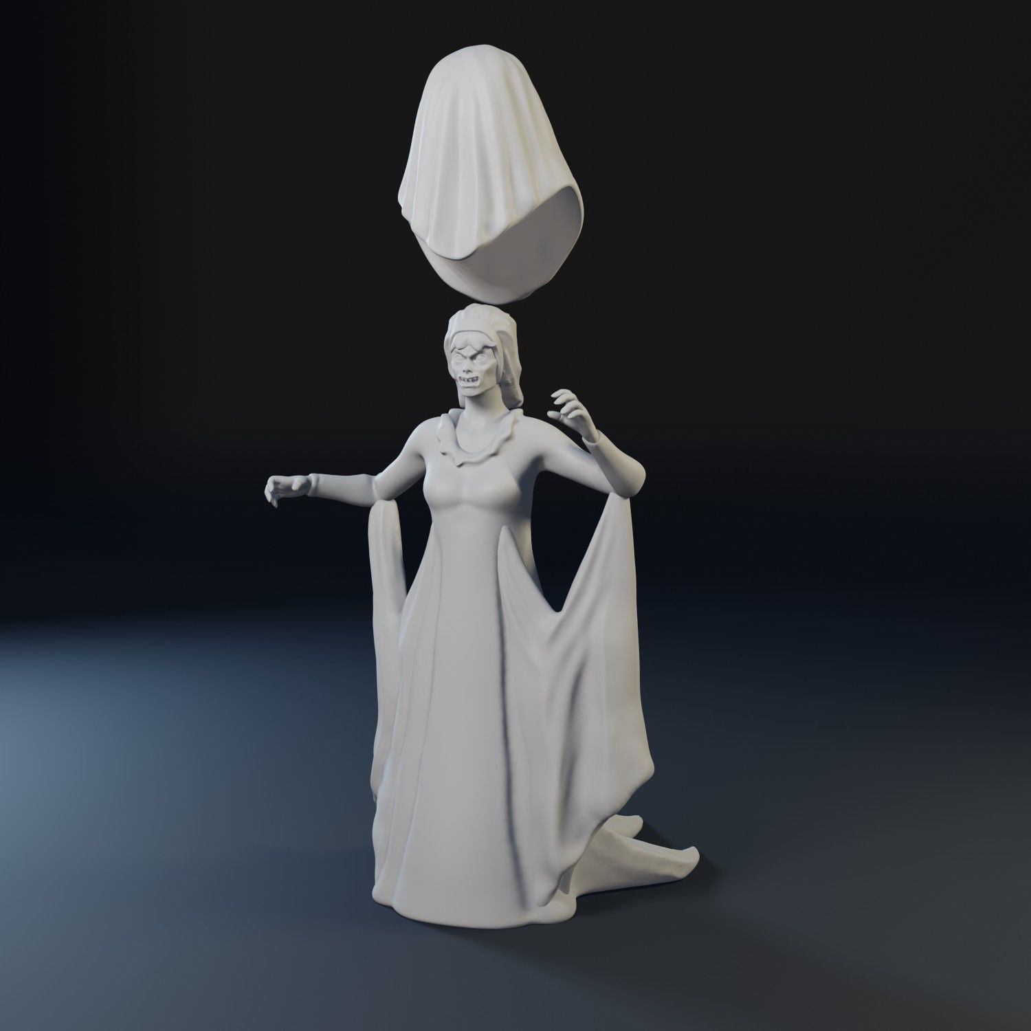 Dark Shadows cartoon characters set 3D print model_5