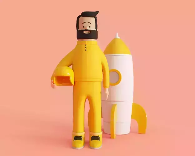Cartoon Cosmonaut