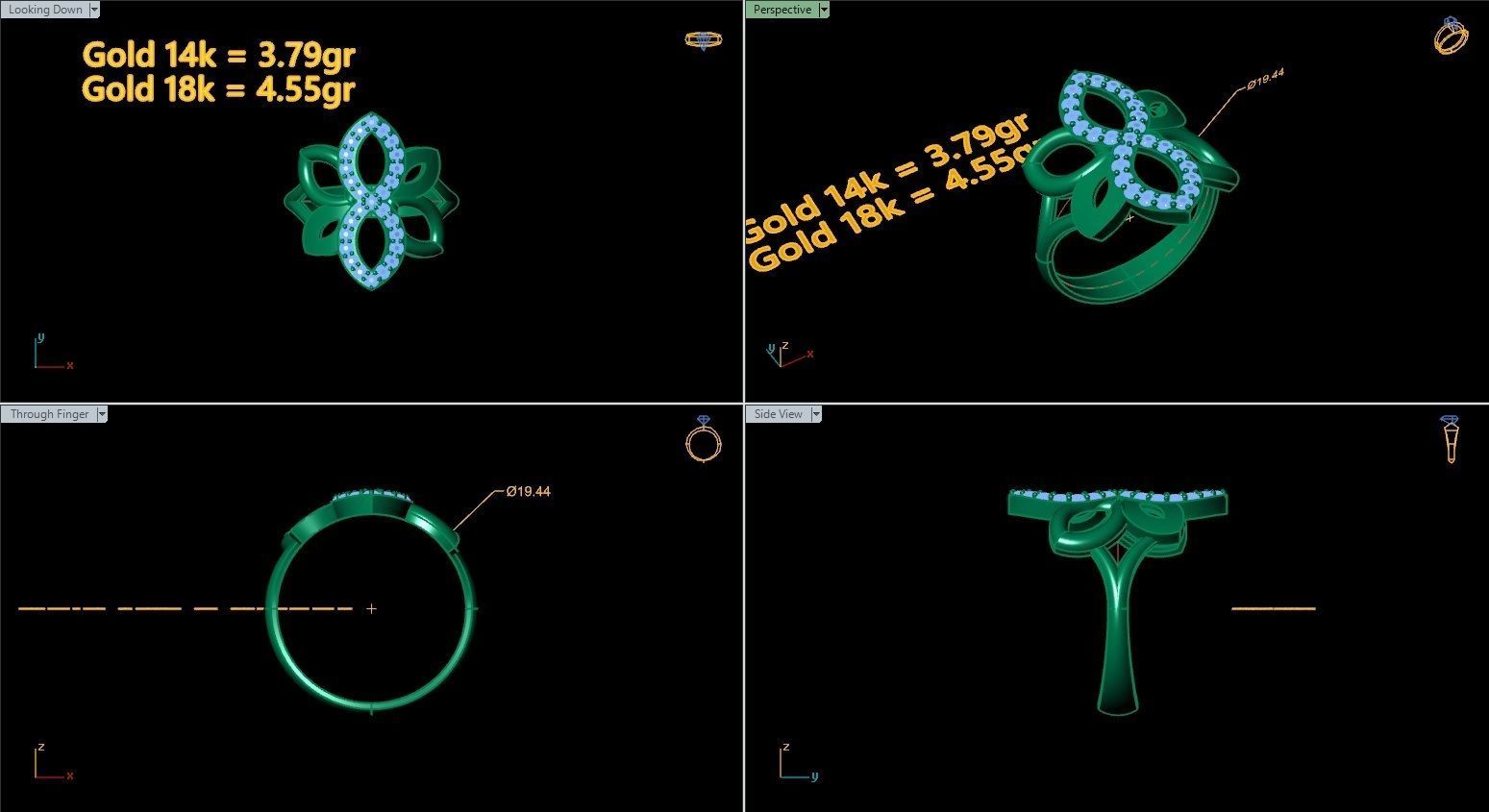 Printable rings  3D print model_27