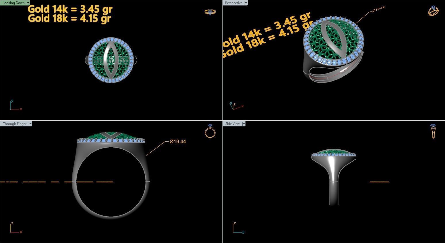 Printable rings  3D print model_5