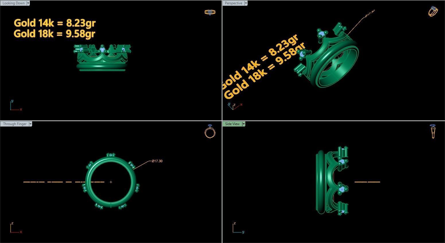 Printable rings  3D print model_31