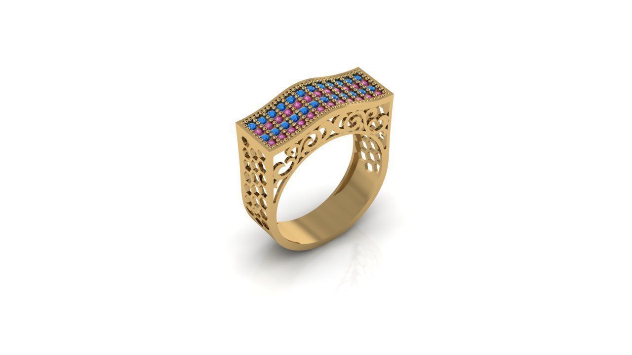 Printable rings  3D print model_34