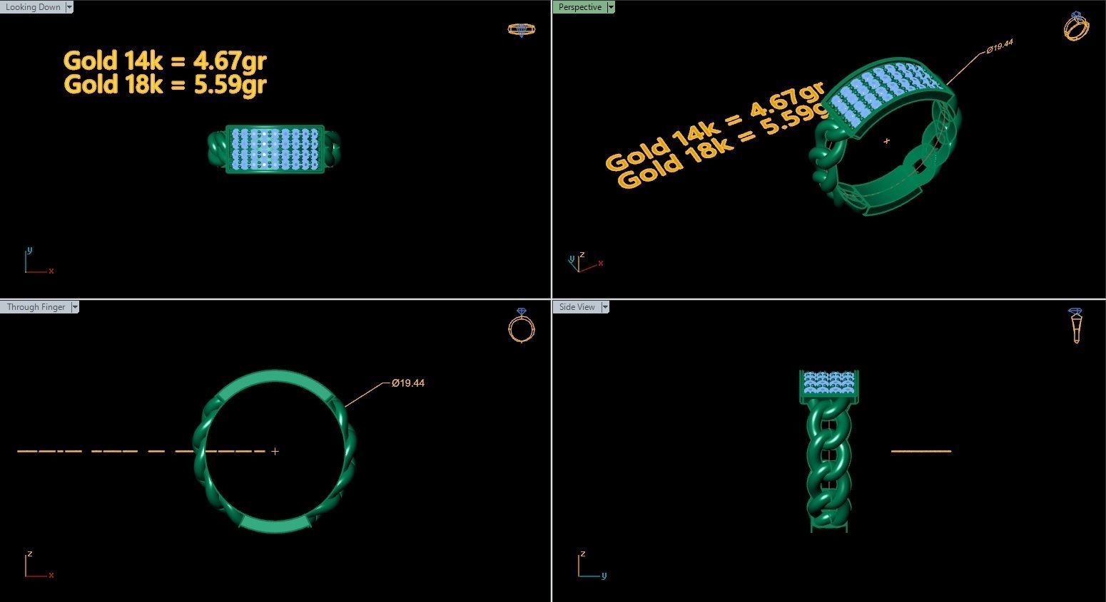 Printable rings  3D print model_19