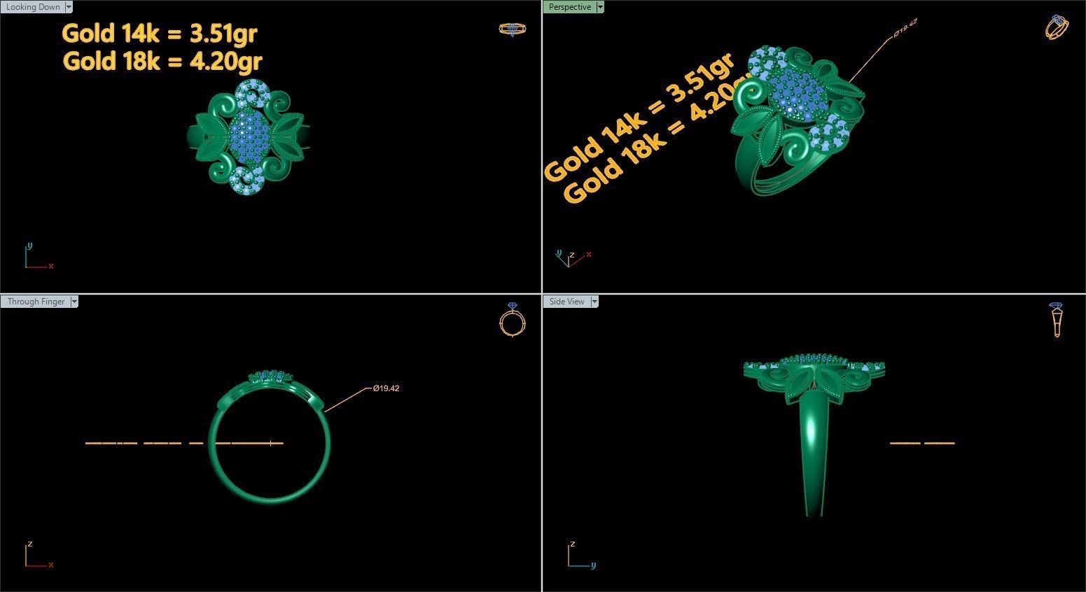 Printable rings  3D print model_33