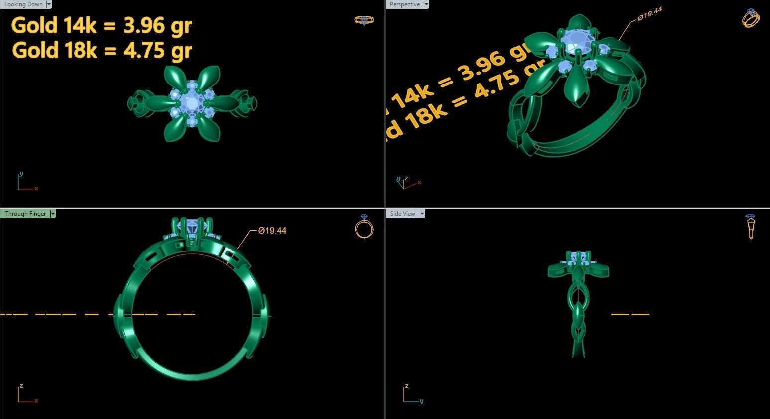 Printable rings  3D print model_1