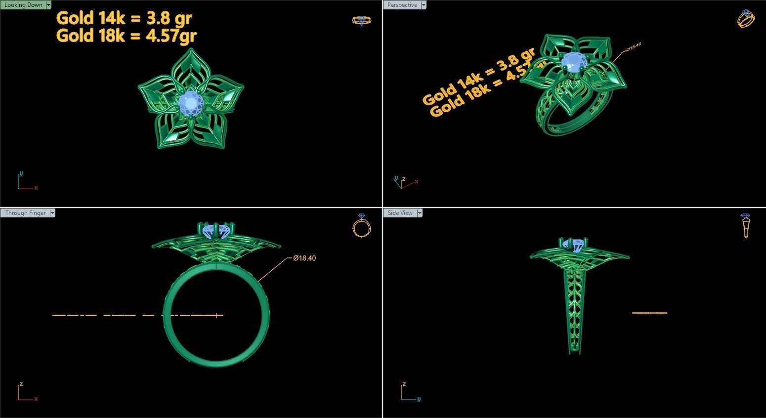 Printable rings  3D print model_13