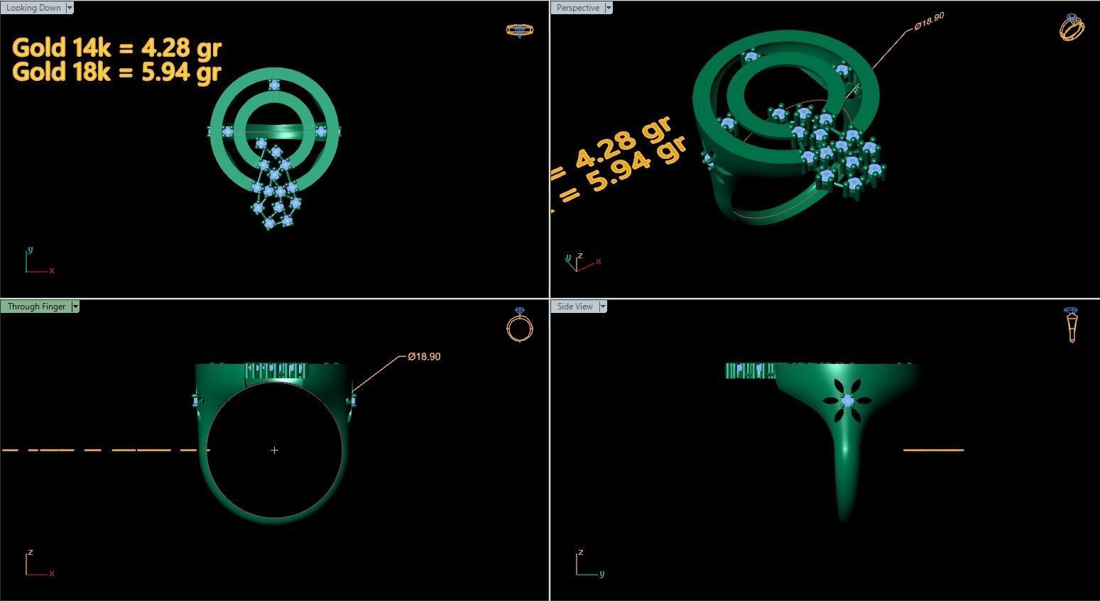 Printable rings  3D print model_15