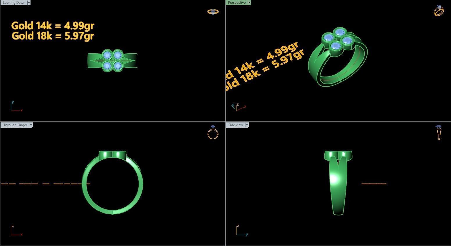 Printable rings  3D print model_23
