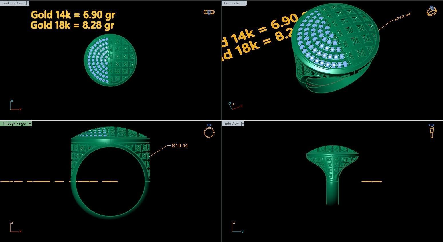 Printable rings  3D print model_9