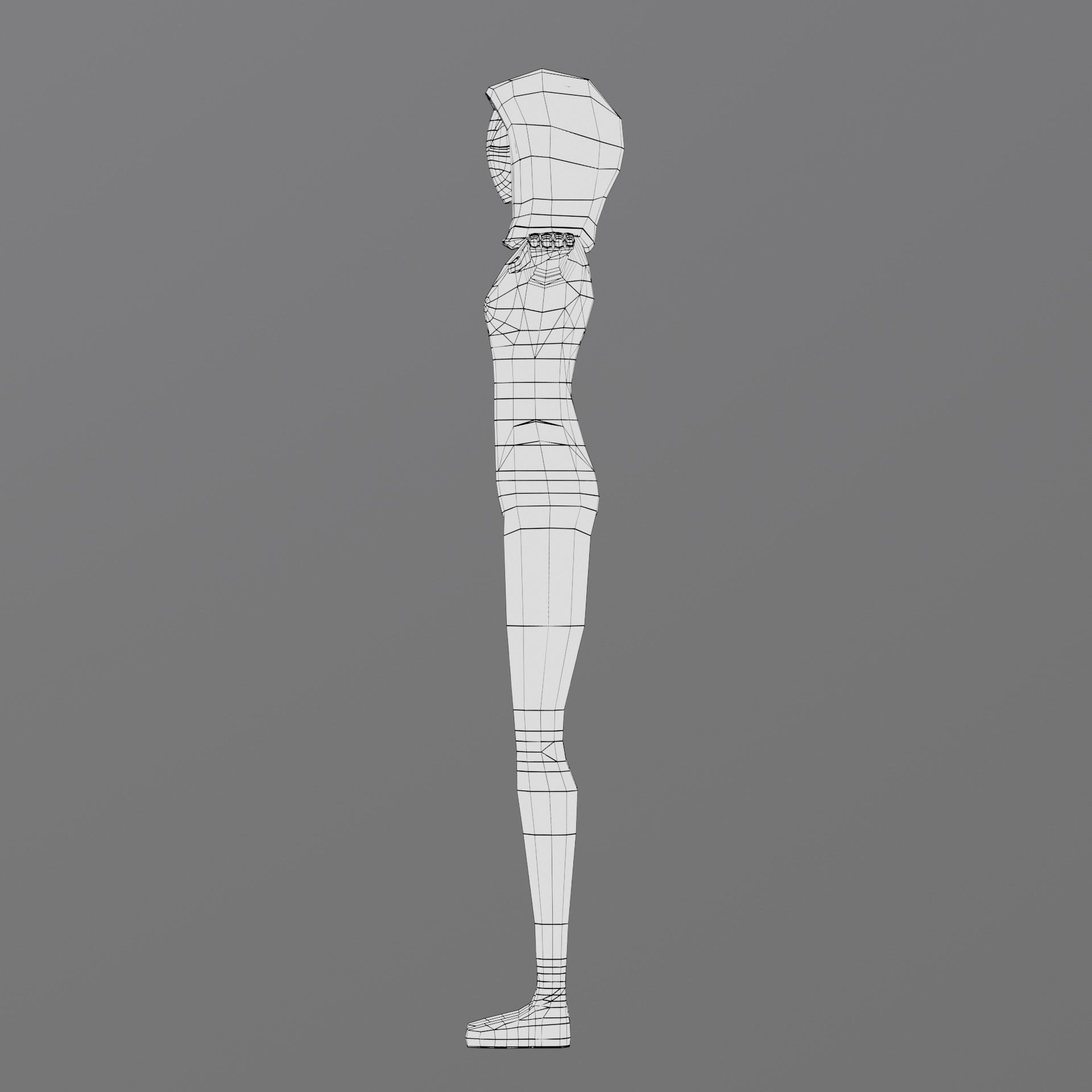 Spider Gwen - Into the Spider-Verse  Low-poly 3D model_6