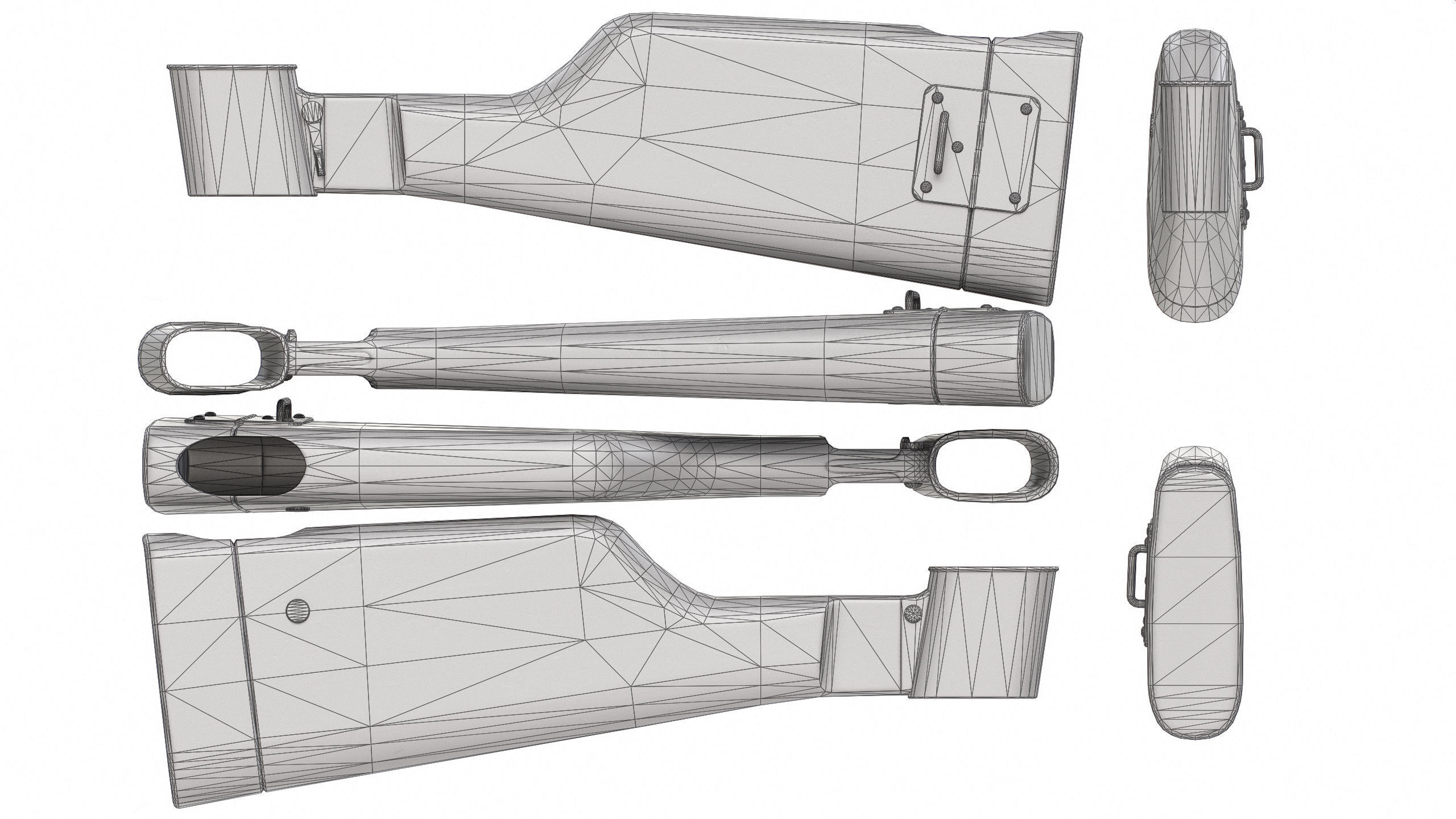 PBR Steyr M1912 Low-poly 3D model_16