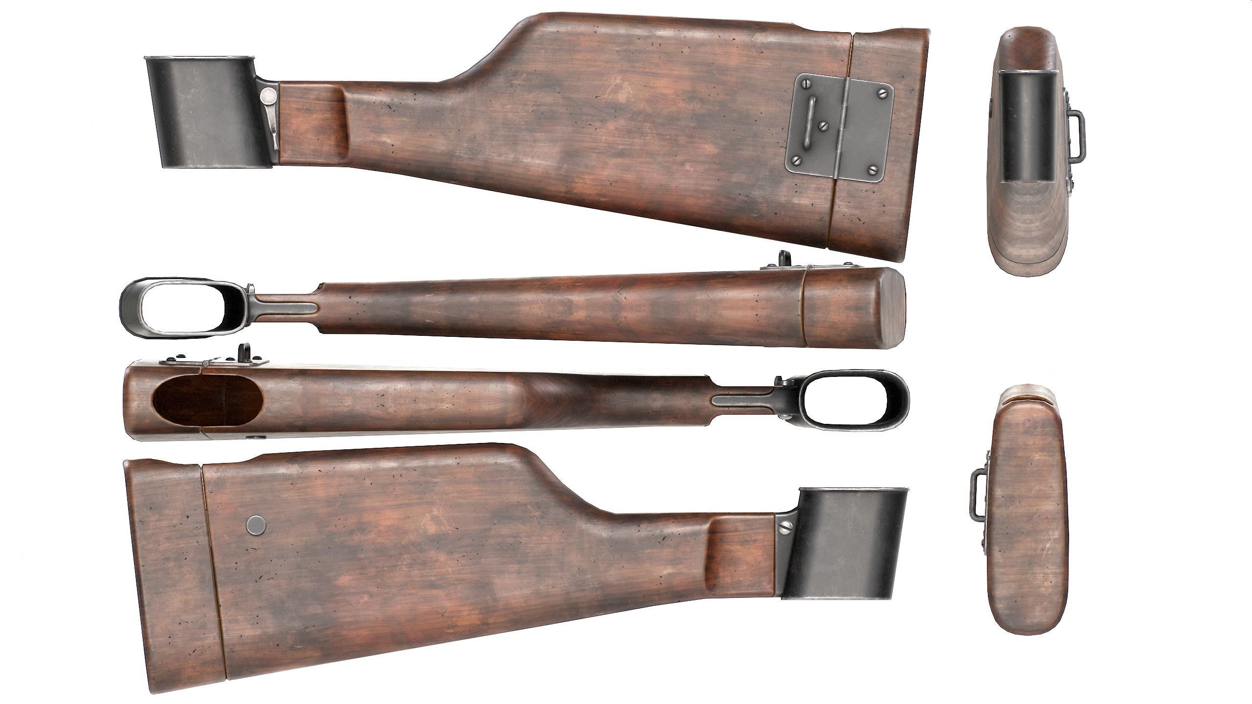 PBR Steyr M1912 Low-poly 3D model_15