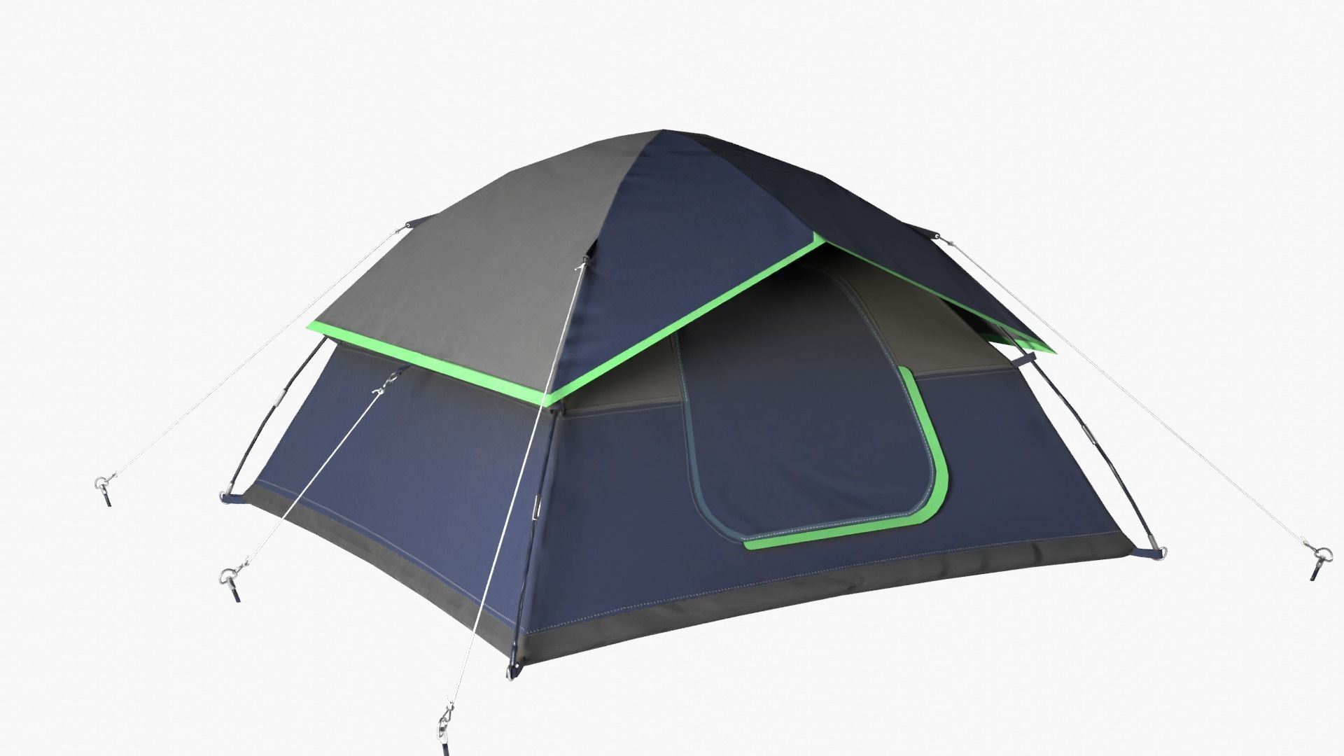 Camping Tent Low-poly 3D model_12