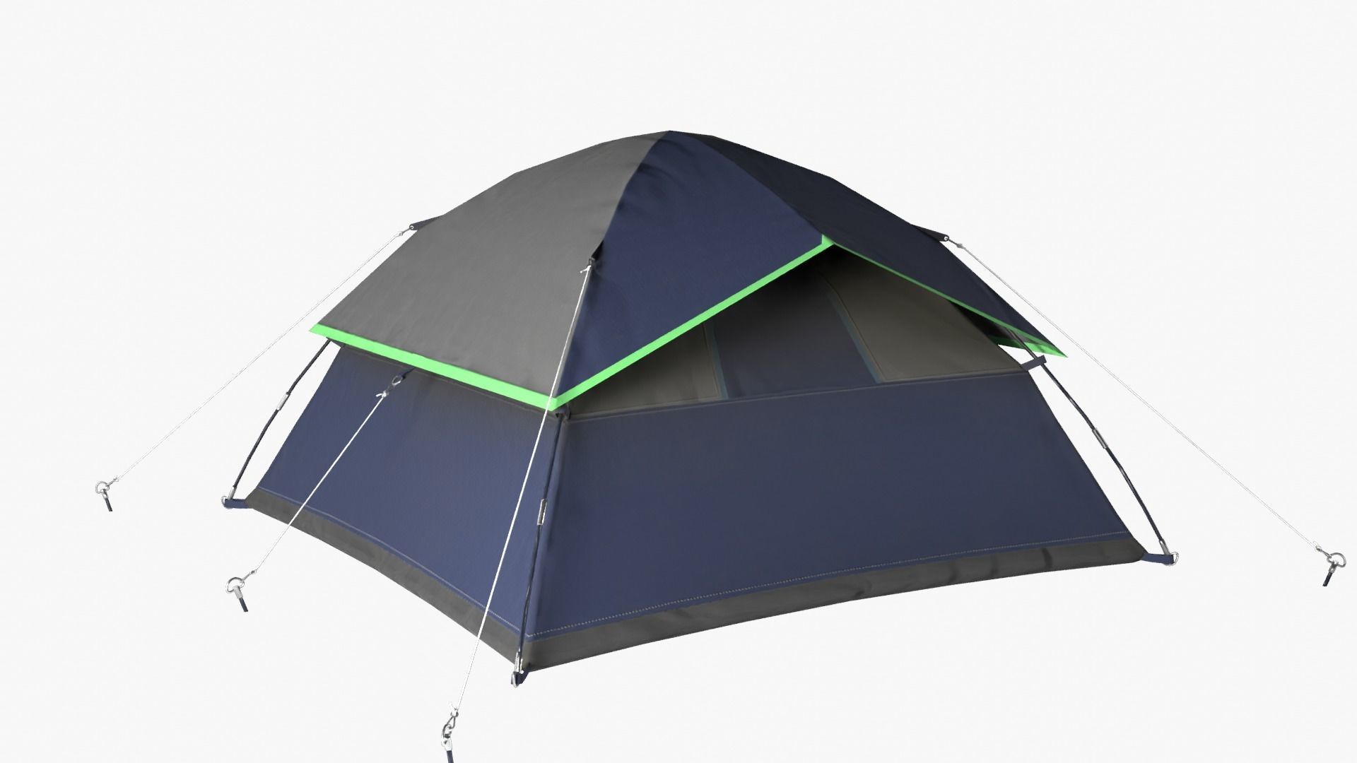 Camping Tent Low-poly 3D model_6