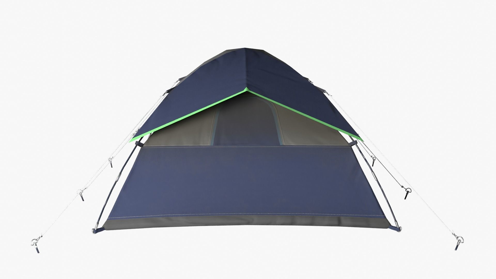 Camping Tent Low-poly 3D model_7