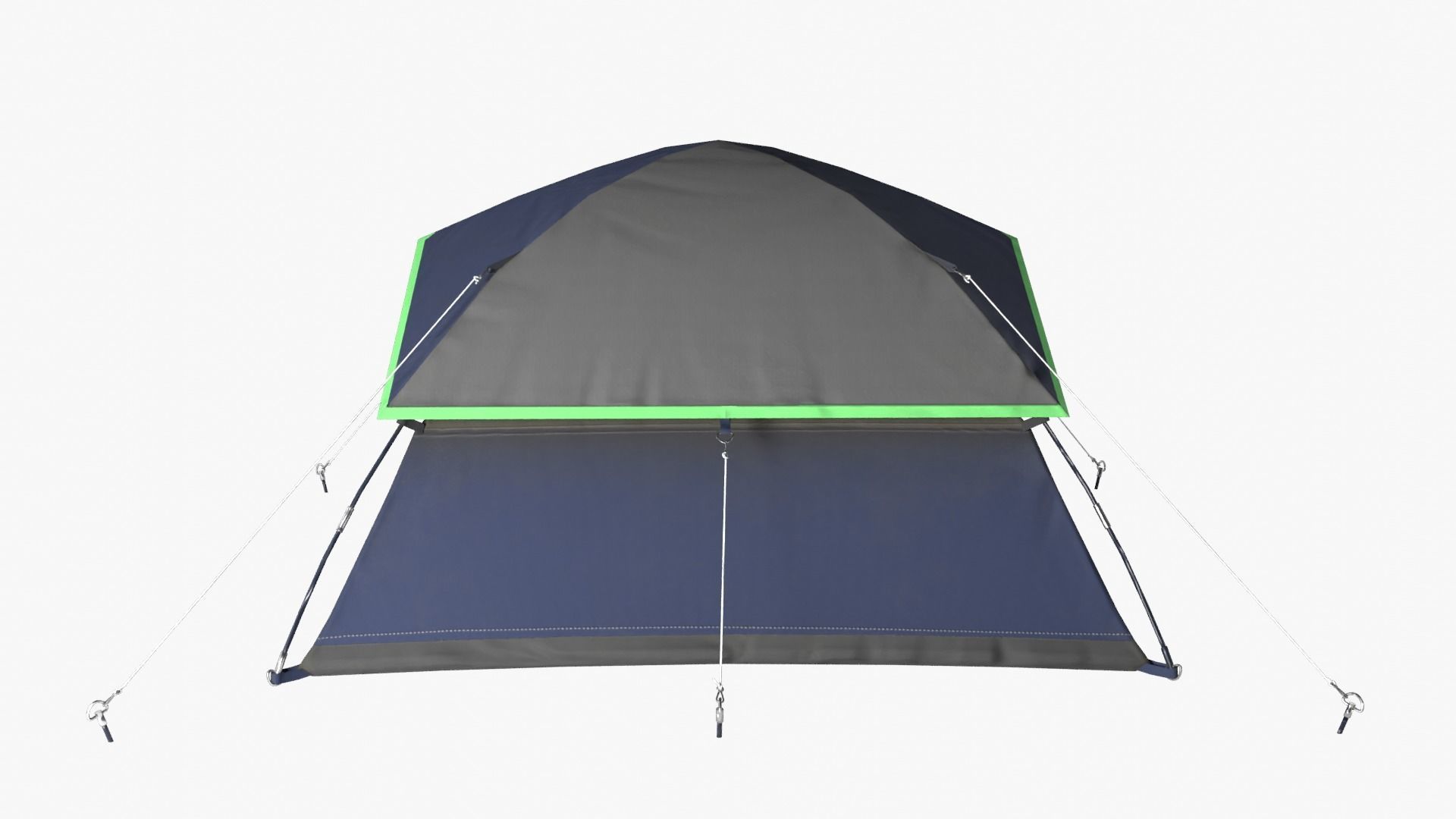 Camping Tent Low-poly 3D model_10