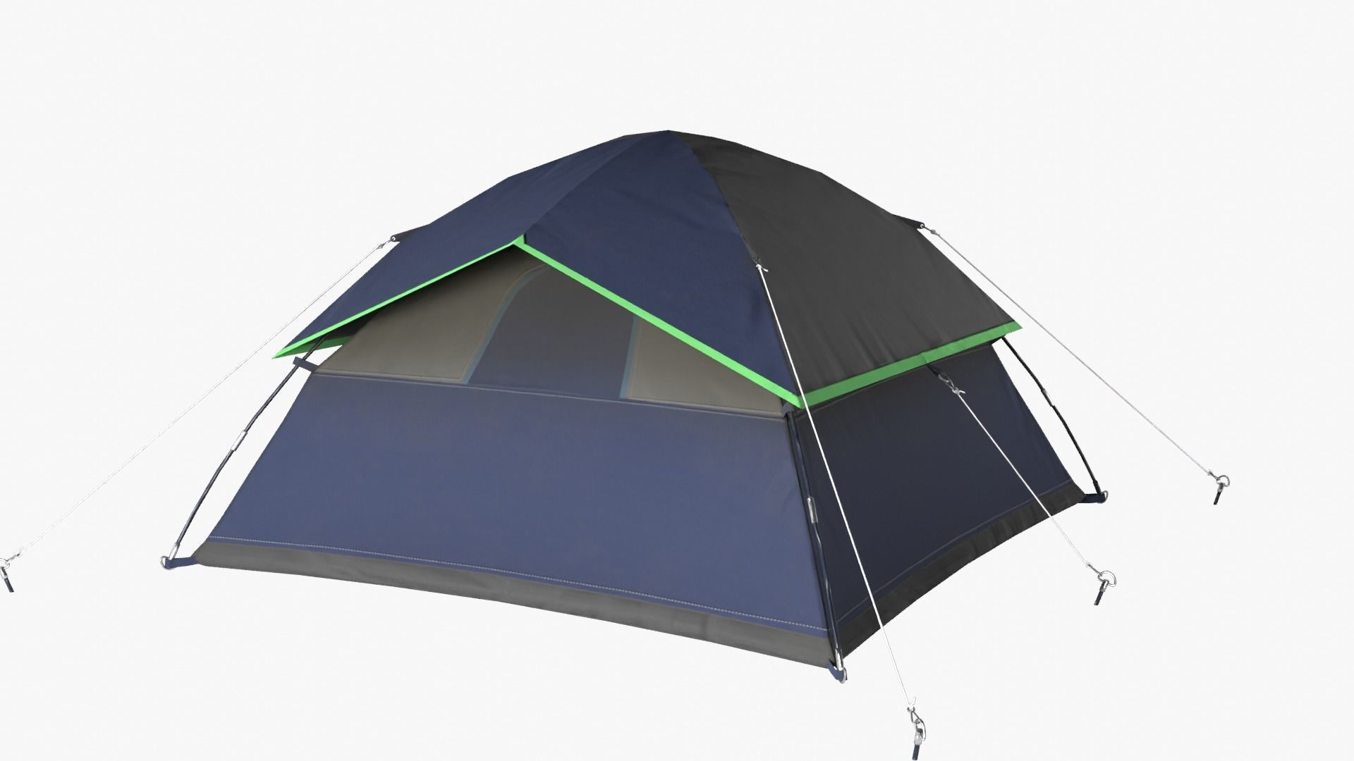 Camping Tent Low-poly 3D model_8