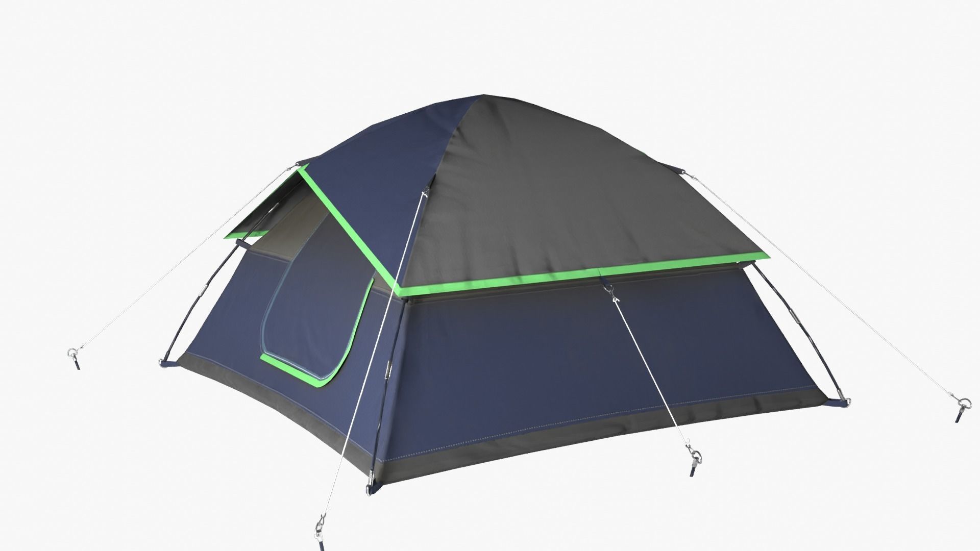 Camping Tent Low-poly 3D model_3