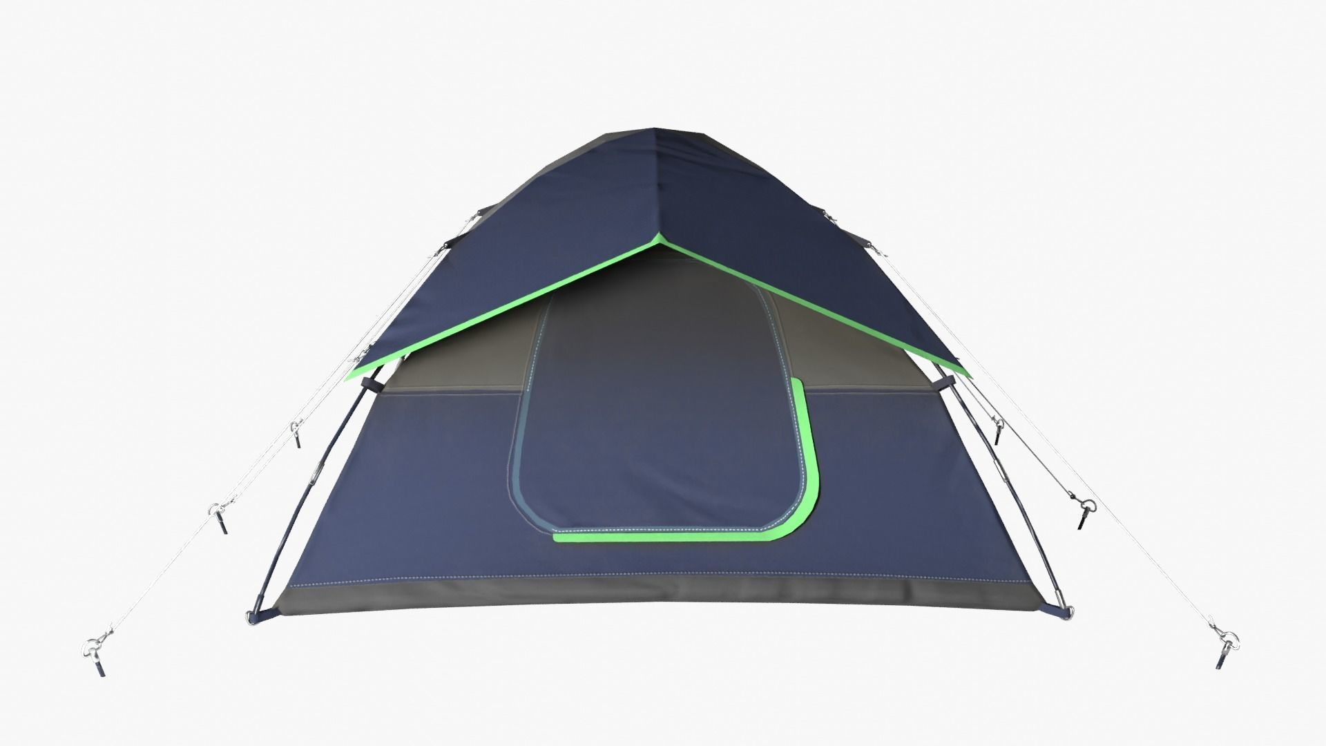 Camping Tent Low-poly 3D model_1
