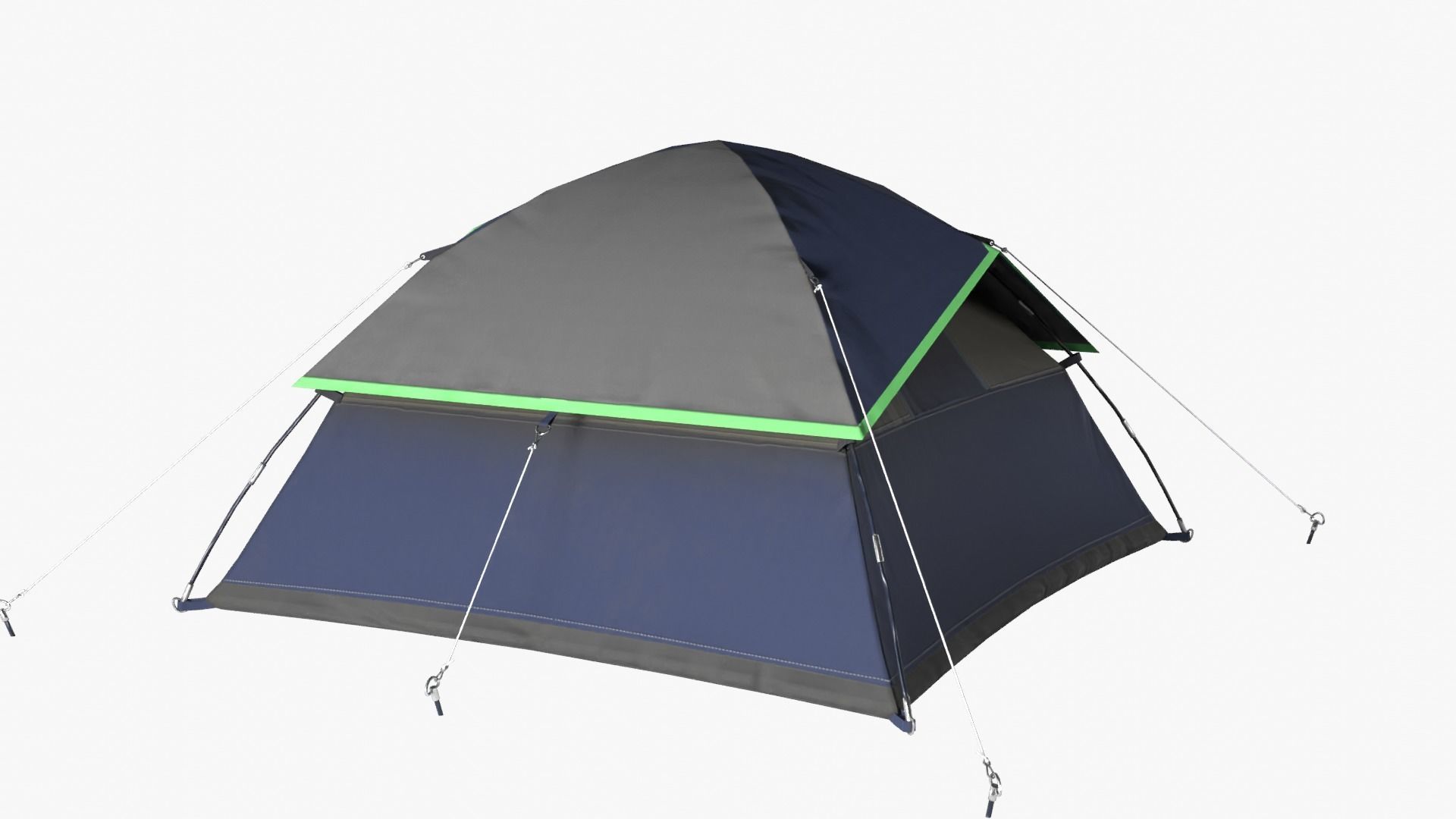 Camping Tent Low-poly 3D model_5