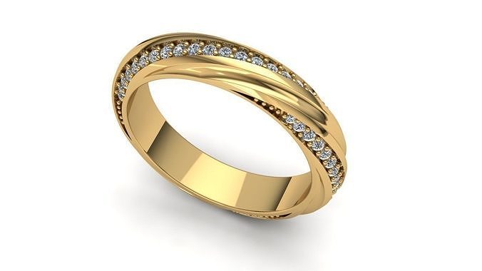 Ring diamond 3D print model