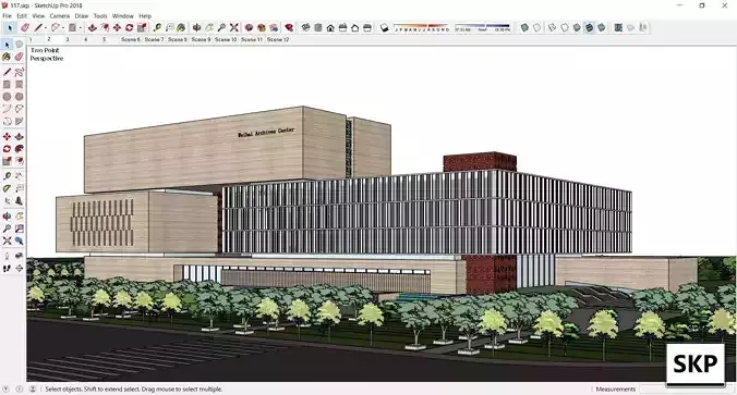 Sketchup Cultral Center 117 3D model