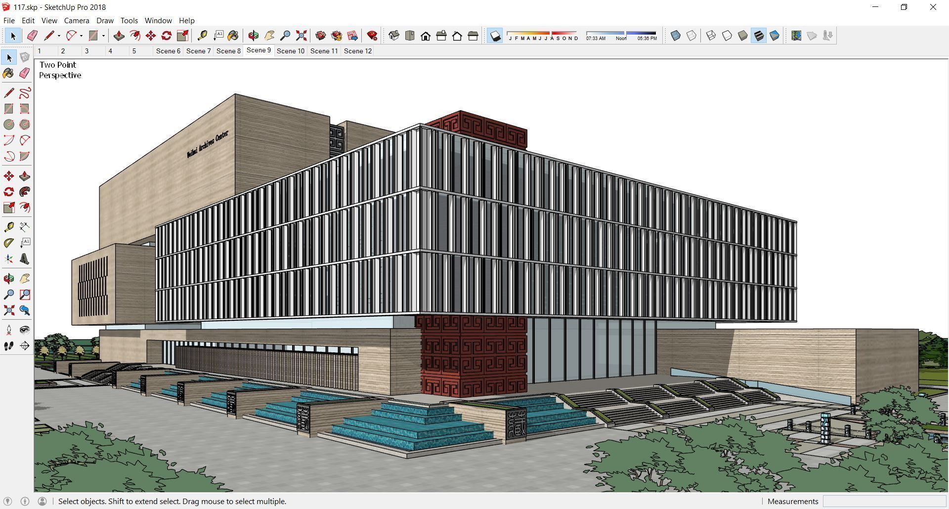 Sketchup Cultral Center 117 3D model_11