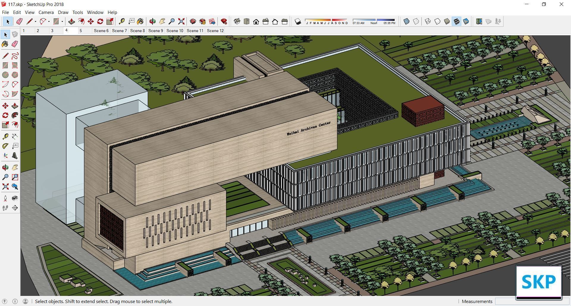 Sketchup Cultral Center 117 3D model_6