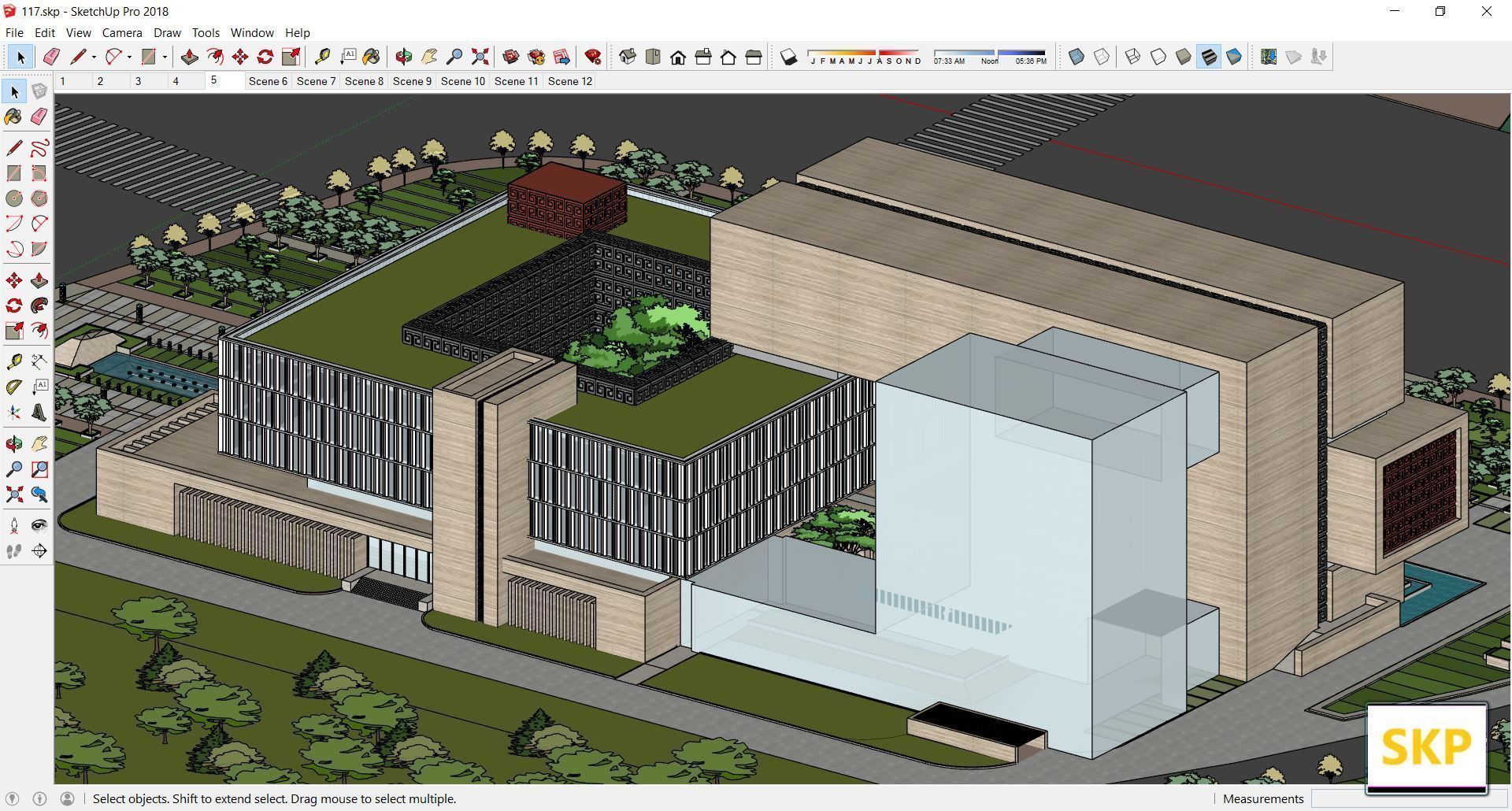 Sketchup Cultral Center 117 3D model_7