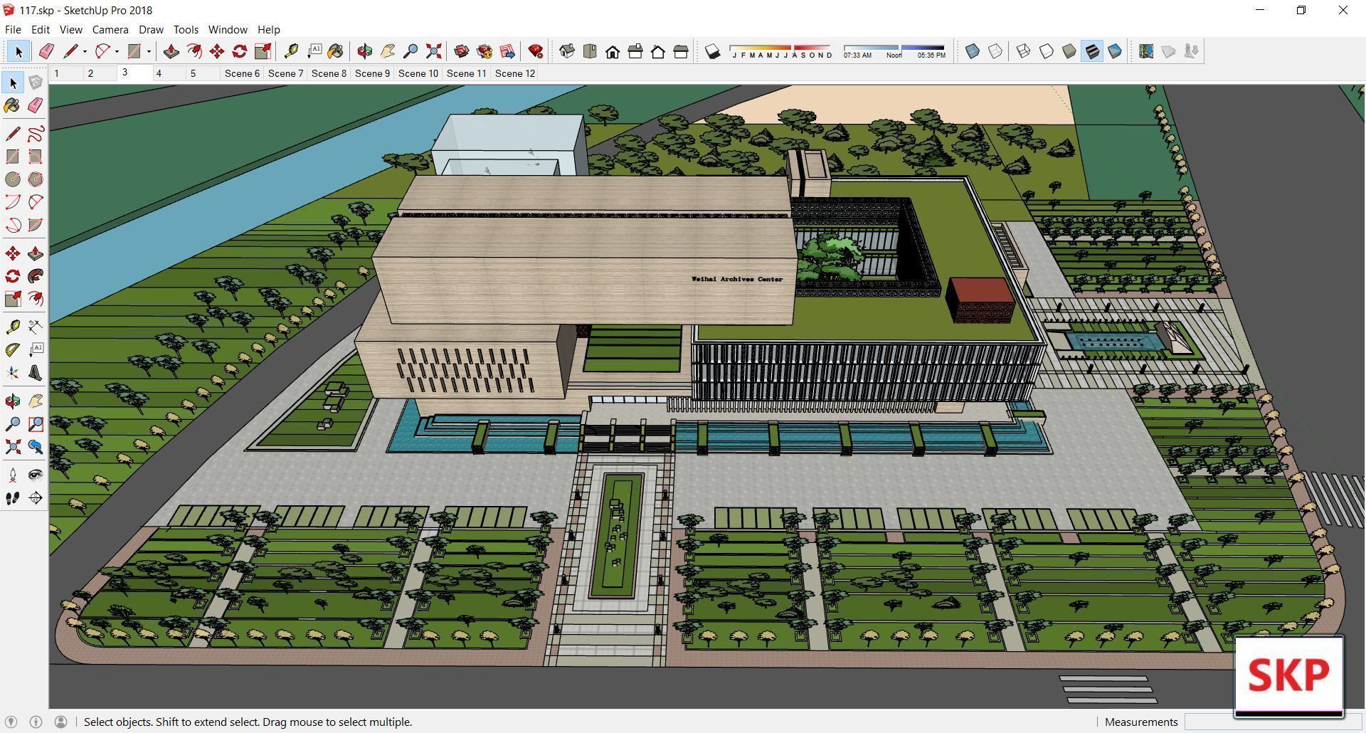 Sketchup Cultral Center 117 3D model_5