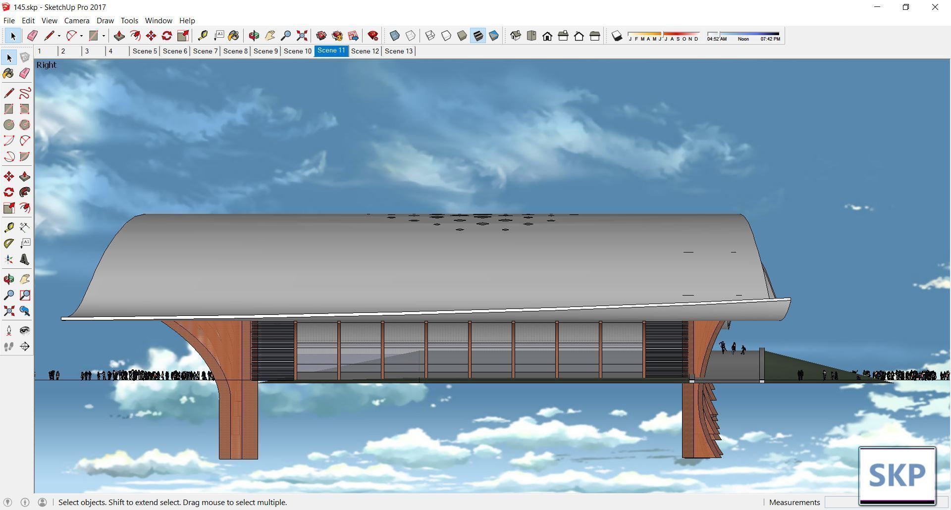 Sketchup Cultral Center 145 3D model_9