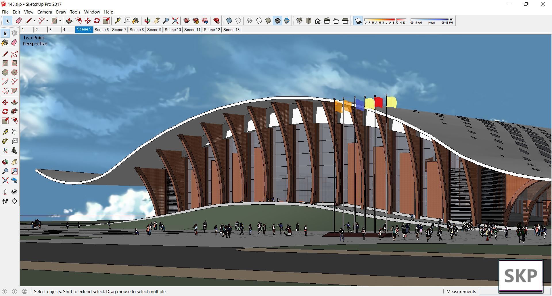 Sketchup Cultral Center 145 3D model_4