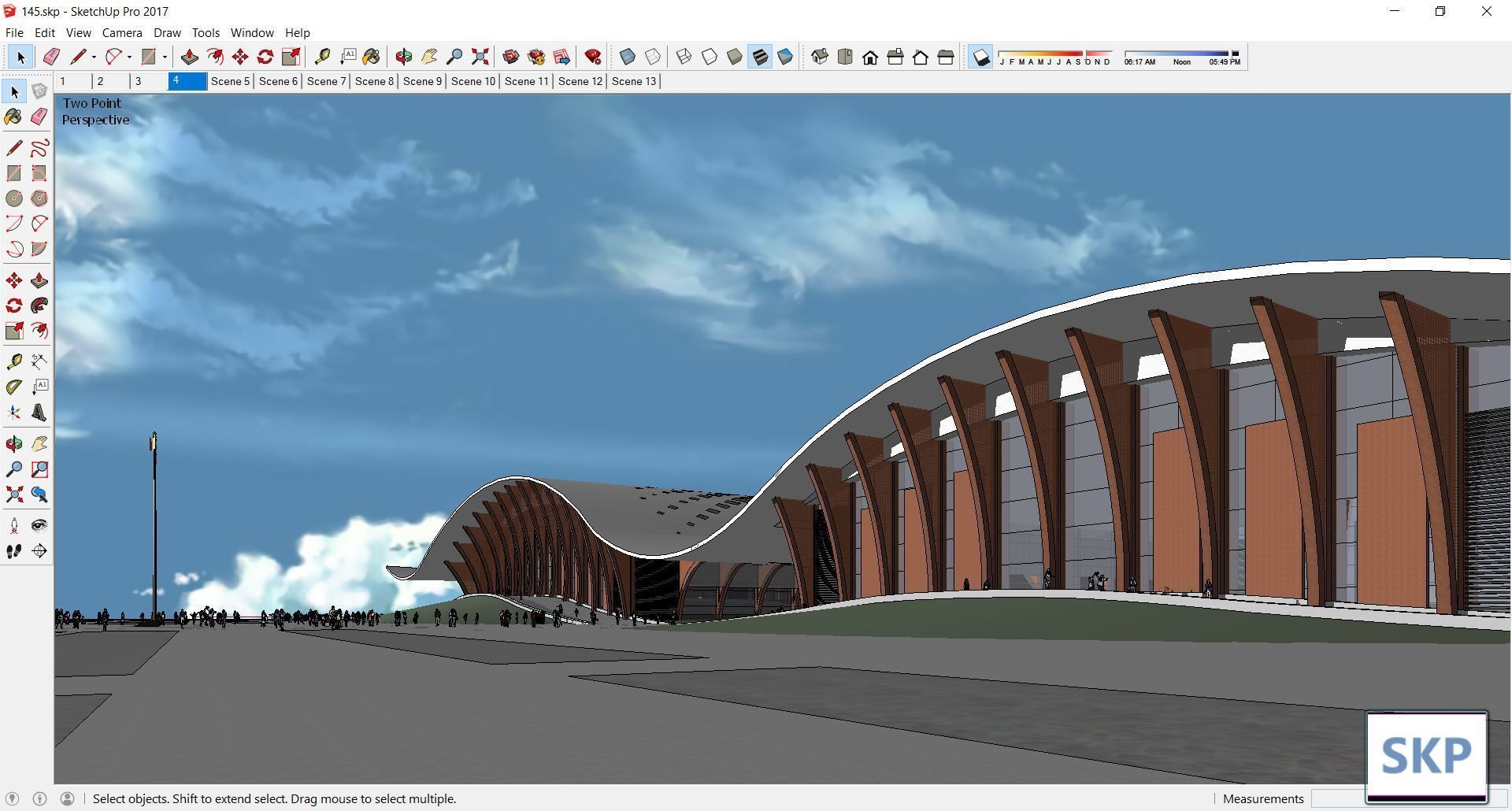 Sketchup Cultral Center 145 3D model_3
