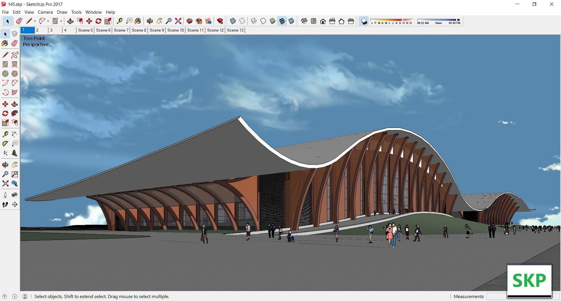 Sketchup Cultral Center 145 3D model_12