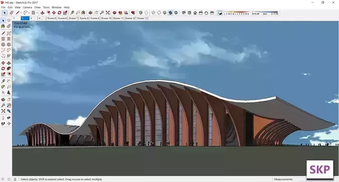 Sketchup Cultral Center 145 3D model