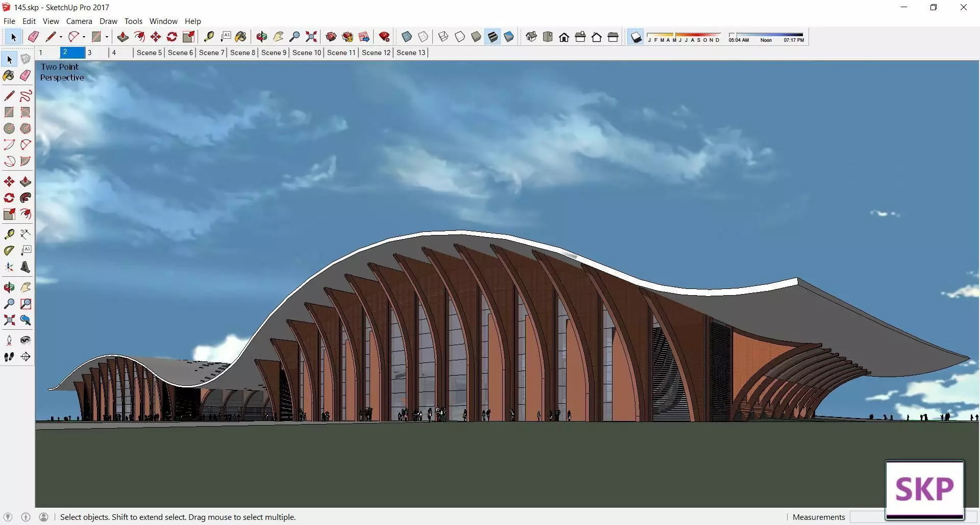 Sketchup Cultral Center 145 3D model_0