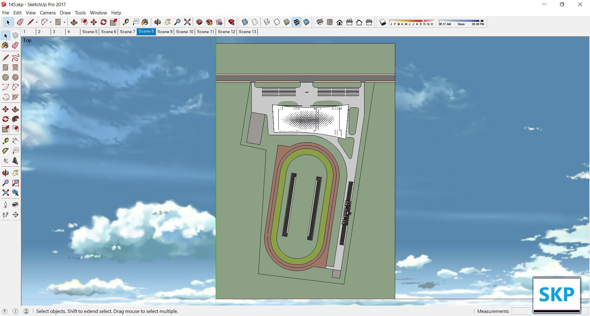 Sketchup Cultral Center 145 3D model_6