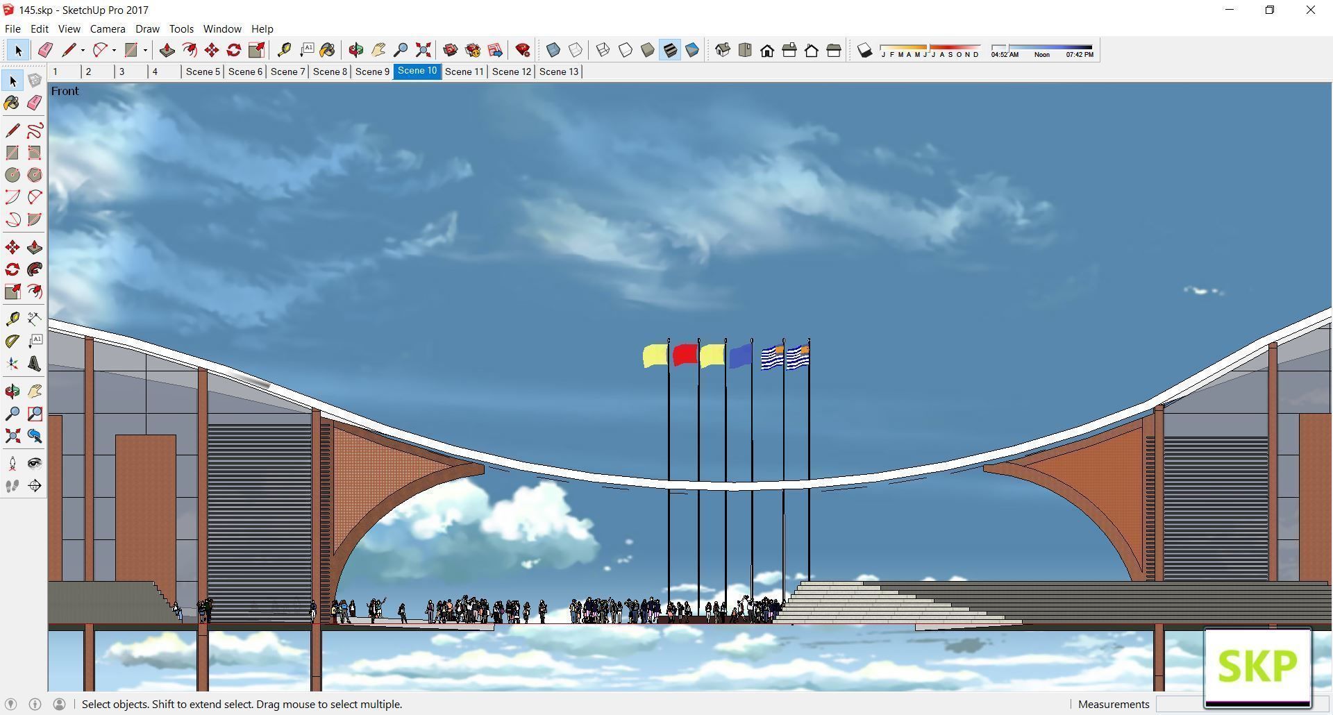 Sketchup Cultral Center 145 3D model_8