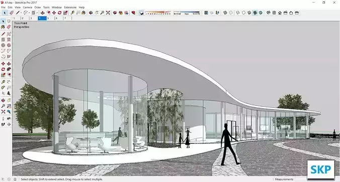 Sketchup Cultral Center A1 3D model