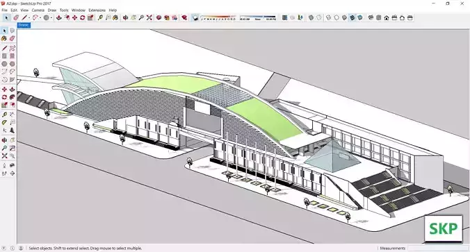 Sketchup Cultral Center A2 3D model