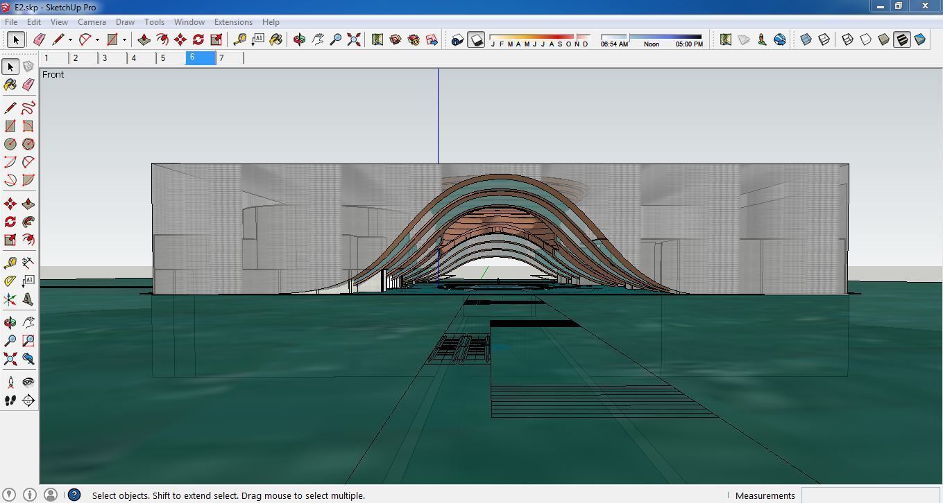 Sketchup Cultral Center E2 3D model_3