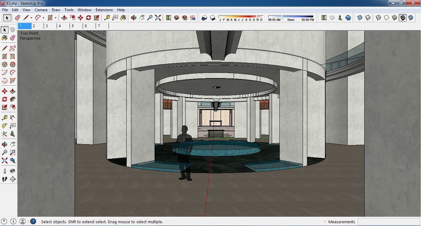 Sketchup Cultral Center E2 3D model_1